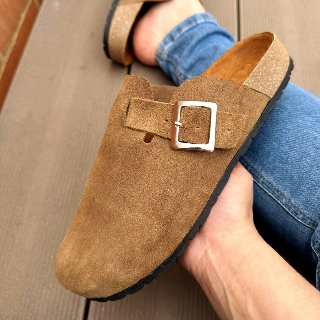 Sandalias Anatómicas Texas en Cuero Genuíno