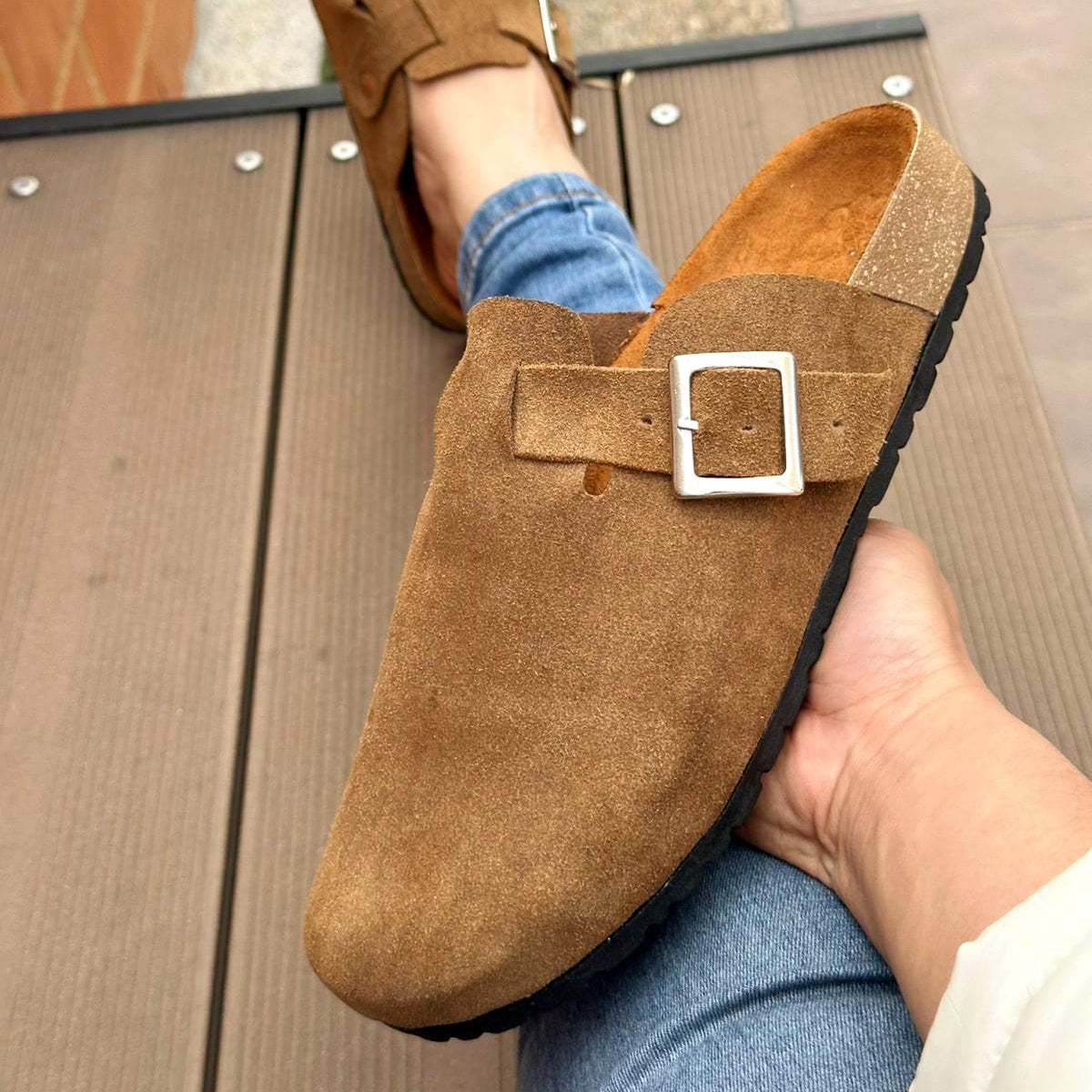 Sandalias Anatómicas Texas en Cuero Genuíno