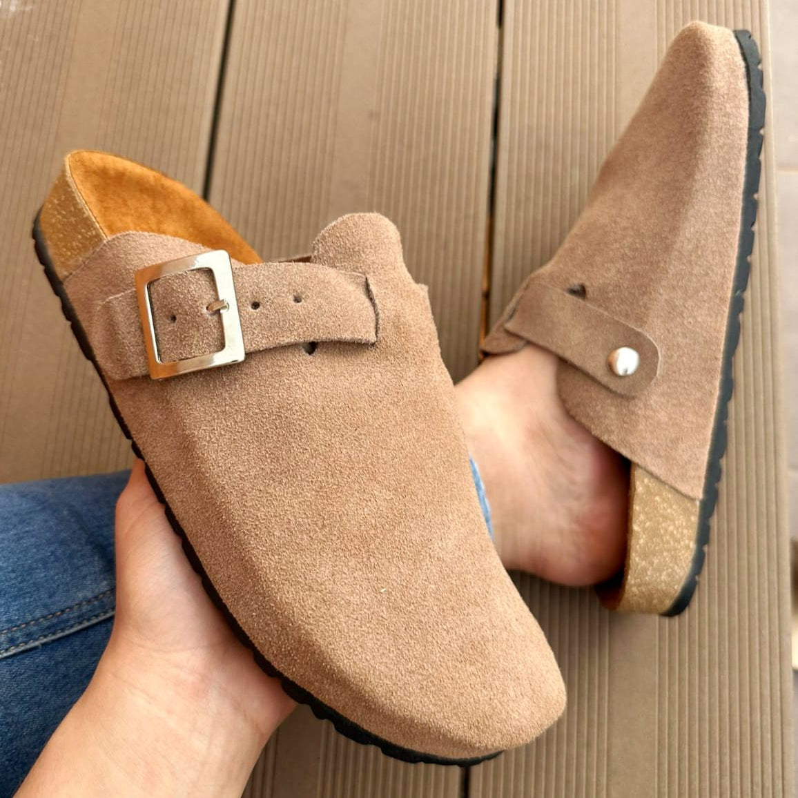 Sandalias Anatómicas Texas en Cuero Genuíno